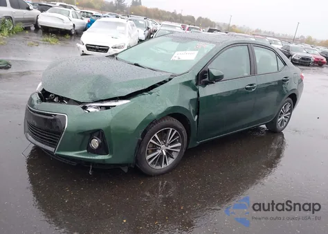 2016 Toyota Corolla Le Plus z USA, uszkodzony, nr VIN 2T1BURHE8GC495727